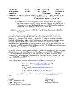 IB-OR-2002-033 - Answers to Questions on 2001 Survey and Manage Standards and Guidelines (Second Set)