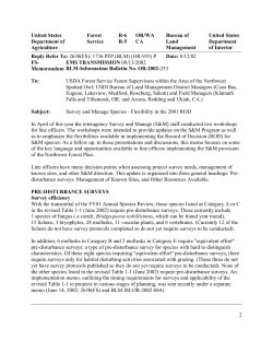 IB-OR-2002-253 - Survey and Manage Species - Flexibility in the 2001 ROD