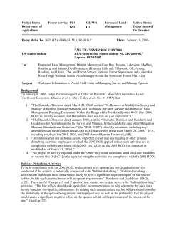 IM-OR-2006-027 - Tools and Information to Assist Field Units in Managing Survey and Manage Species