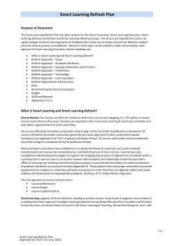 Smart Learning Refresh Plan