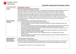 INF532 Evaluative Report