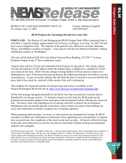 June 2007 Oil and Gas Competitive Lease Sale