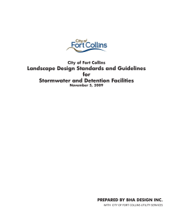 Detention Pond Landscaping Standards