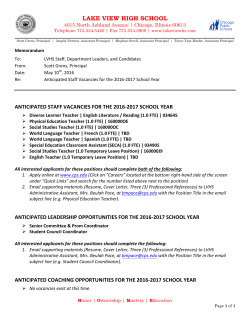 Employment Opportunities