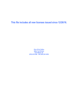 2016 New Licenses -- 85.478515625 KB