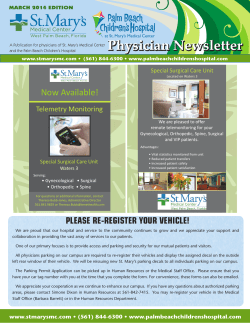 Read the full article in the Physician Newsletter of St. Mary's Medical Center