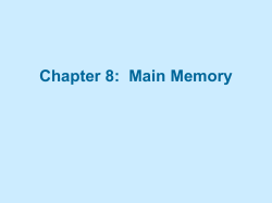 Main Memory