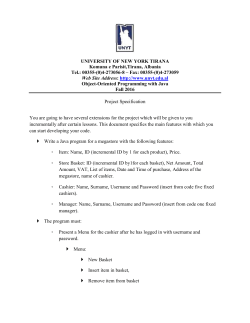 Project Specification