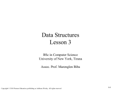Algorithm Analysis, Linked Lists