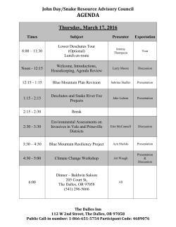 March 2016 Draft Meeting Agenda