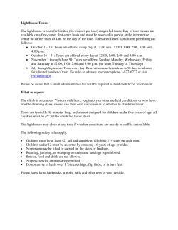 Lighthouse Tour Information