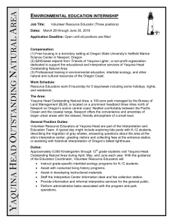 Environmental Educator Internship