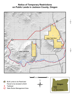 Temporary Restrictions Location Map