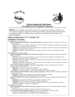 Investigadores de las lagunitas temporales