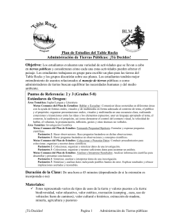 Administraci n de Tierras P blicas T Decides!