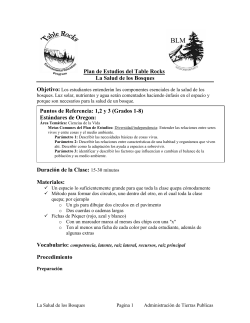 La Salud de los Bosques