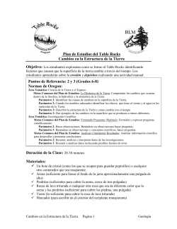 Cambios en Estructura de la Tierra
