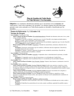 La Vida Silvestre y Los Incendios