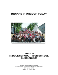 Indians in Oregon Today
