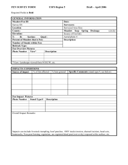 R5 Fen Survey Form - Draft