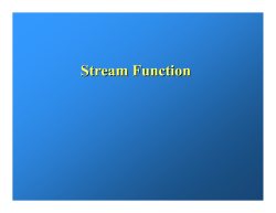 Stream Function - Bear Creek