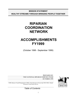 1999 Accomplishment Report