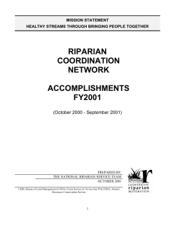2001 Accomplishment Report