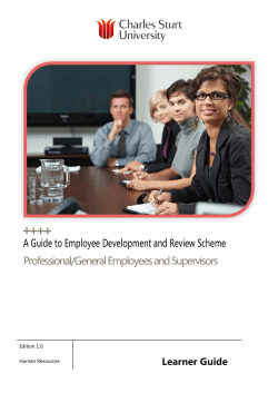 Check out the Learner Guide for Professional/General Employees