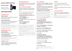 Siemens C470IP Cordless Phone - User Guide