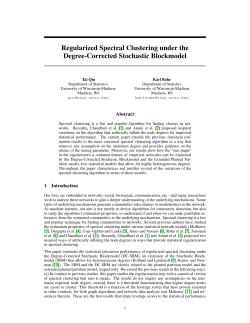 http://papers.nips.cc/paper/5099-regularized-spectral-clustering-under-the-degree-corrected-stochastic-blockmodel.pdf