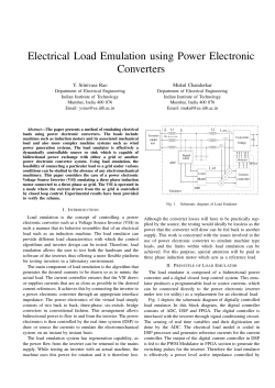 Electrical load emulation using .pdf