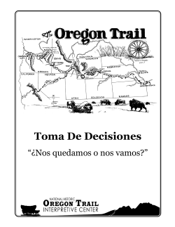 Oregon Trail Education Resource Guide Espanol