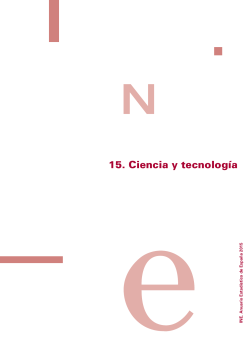 Anuario Estad stico de Espa a 2015 - Ciencia y tecnolog a