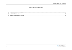 Informe RecerCaixa 2010-2014