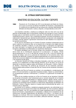 Becas FormARTE