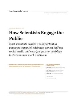 How Scientists Engage the Public