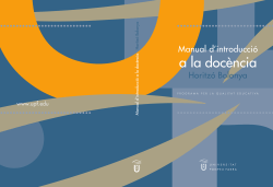 2004 . Manual d'introducci a la doc ncia