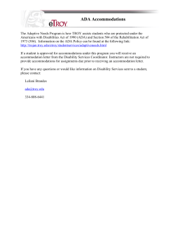 ADA Accommodations