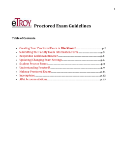 Proctored Exam Support