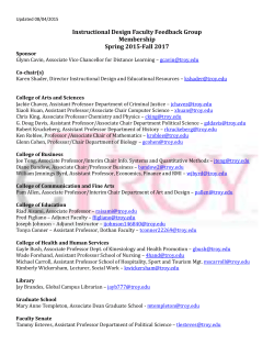 Faculty Feedback Group