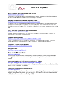 Journals and Magazines