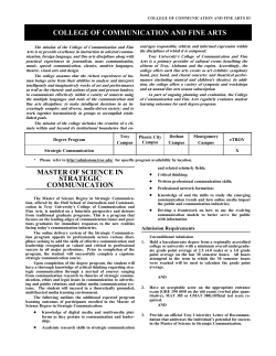 2014-2015 program requirements