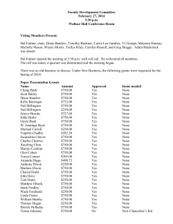 Minutes - February 27, 2014