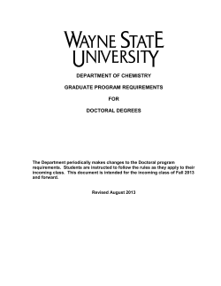 Fall 2013 Graduate Student Handbook