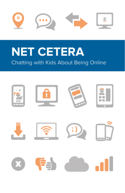 FTC.GOV publication titled Chatting with Kids About Being Online