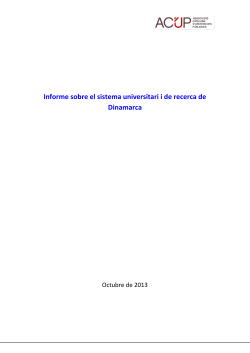Informe sobre el sistema universitari i de recerca de Dinamarca