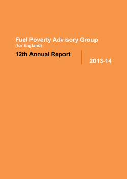 The Fuel Poverty Advisory Group