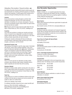 See the ARO section of the Recreator for a list of current program offerings.
