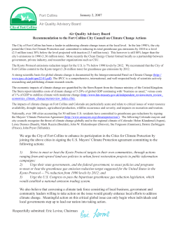 Climate Change Actions