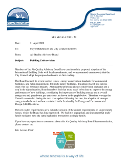 Building Code Amendments